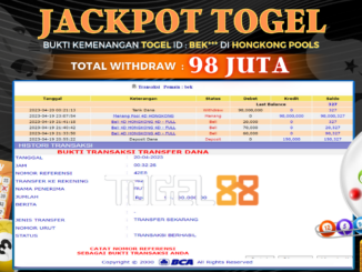 BUKTI JACKPOT TOGEL88 #109