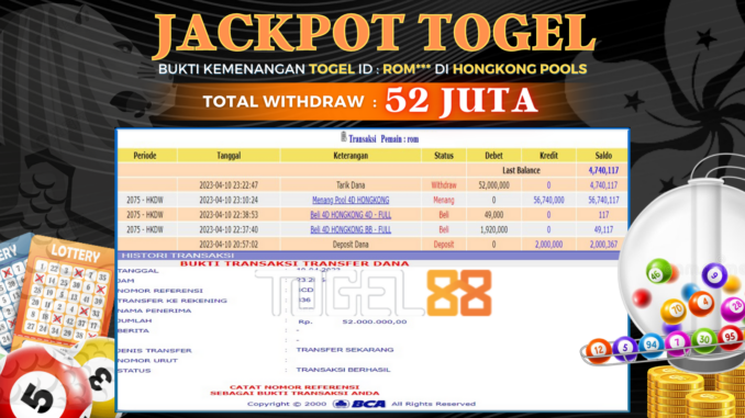 Bukti jackpot Togel88 #81