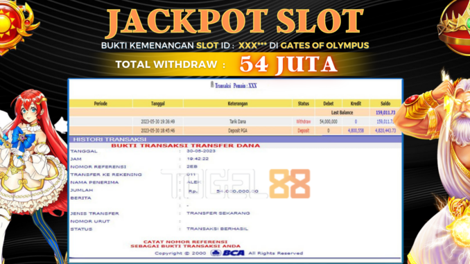 Bukti jackpot Togel88 #210