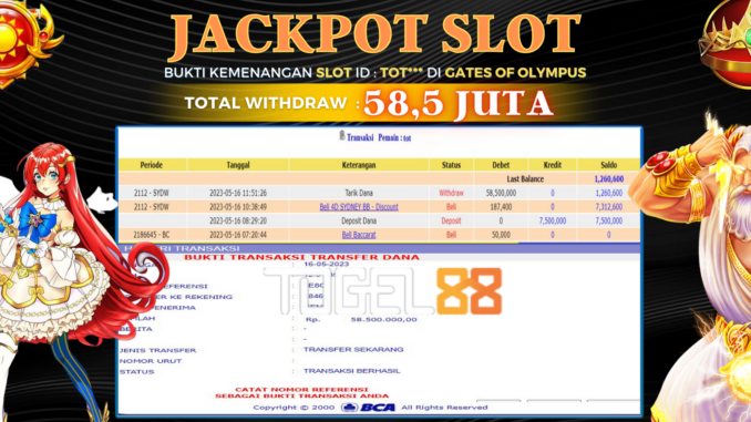 Bukti jackpot Togel88 #185