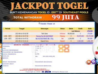 Bukti jackpot Togel88 #246