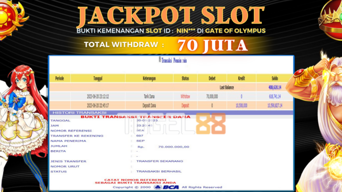 Bukti jackpot Togel88 #260