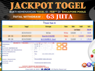 Bukti jackpot Togel88 #269