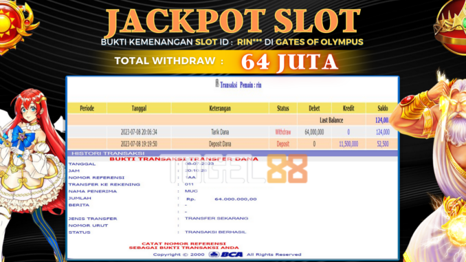 Bukti jackpot Togel88 #288