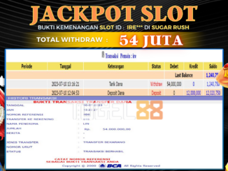 Bukti jackpot Togel88 #294