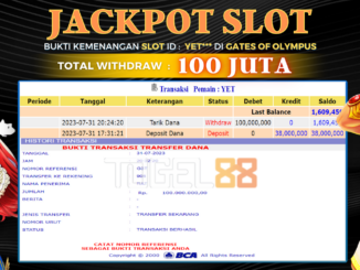 Bukti jackpot Togel88 #352