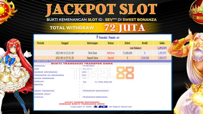 Bukti jackpot Togel88 #341