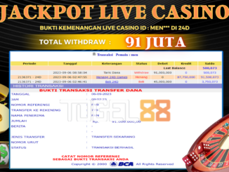 Bukti jackpot Togel88 #410