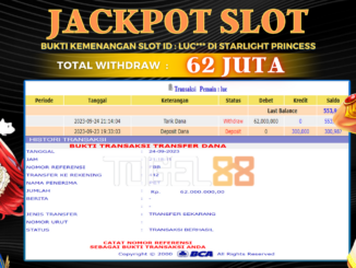 Bukti jackpot Togel88 #465