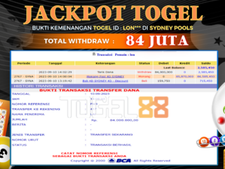 Bukti jackpot Togel88 #422