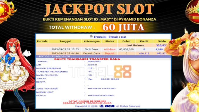 Bukti jackpot Togel88 #478