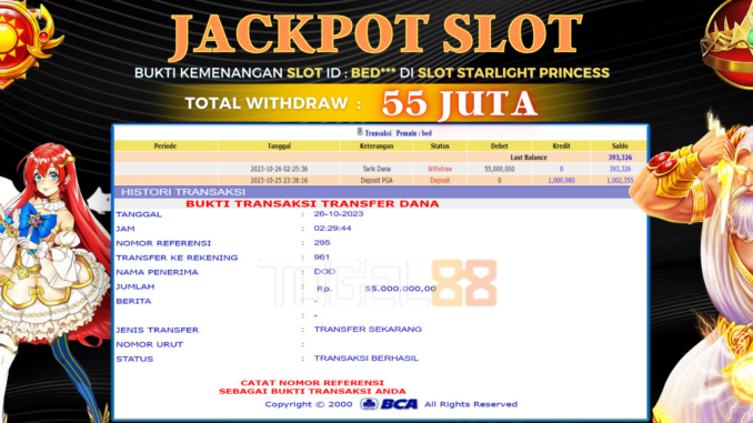 Bukti jackpot Togel88 #493