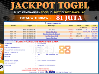 BUKTI JP TOGEL88 #590