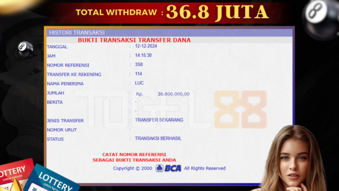 TG88 BUKTI JP MALAM