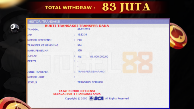 TG88 BUKTI JP PAGI