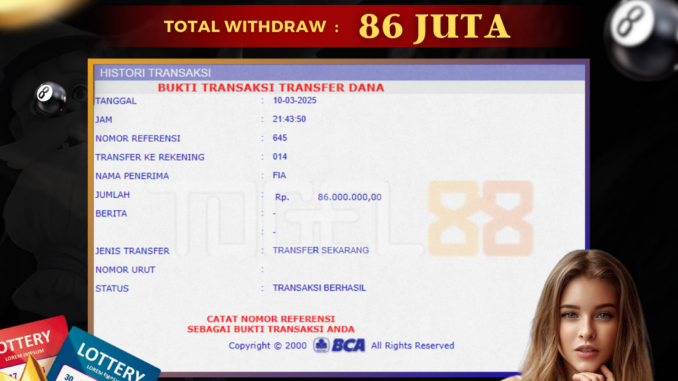 TG88 BUKTI JP SIANG