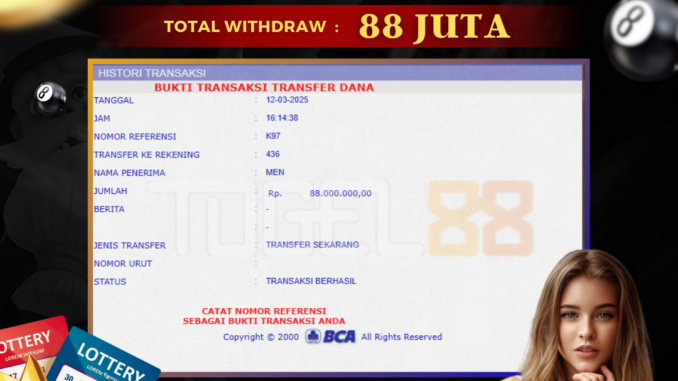 TG88 BUKTI JP SIANG