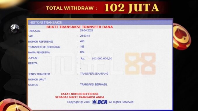 TG88 BUKTI JP PAGI