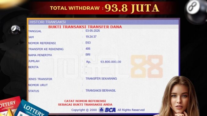 TG88 BUKTI JP SIANG